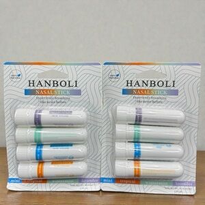 Nasal Stick 8 Count Energy Boost & Natural Focus 2 Pack, 4 Each Hanboli EXP 2/30